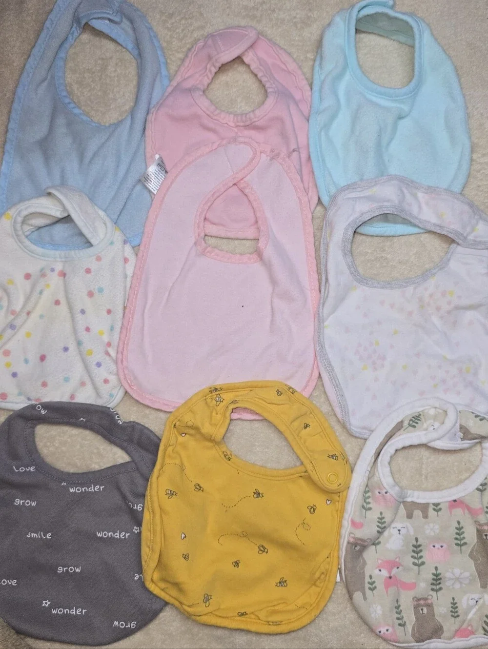 Lot Baby Toddler Bibs Plus More Various Brands and Sizes Vintage